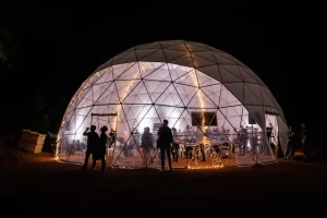 NASA rocket launch VIP viewing dome