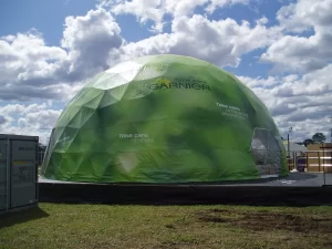 12m Garnier dome. Melbourne International Flower & Garden Show.Gosford Garden Show
