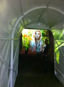 Pure Blonde 18m dome entrance tunnel
