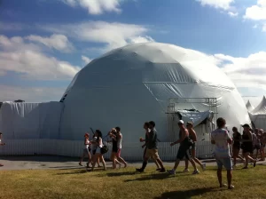 18m Pure Blonde dome. Future Music festival. Sydney