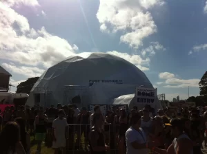 18m Pure Blonde dome. Future Music festival. Sydney
