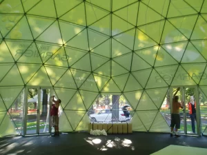 12m Garnier dome. Melbourne International Flower & Garden Show.