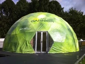 12m Garnier dome. Melbourne International Flower & Garden Show.