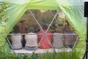 12m Garnier dome. Melbourne International Flower & Garden Show.