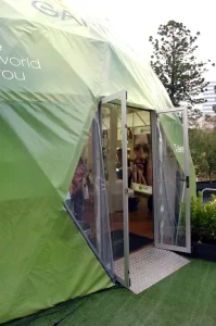 12m Garnier dome. Melbourne International Flower & Garden Show.