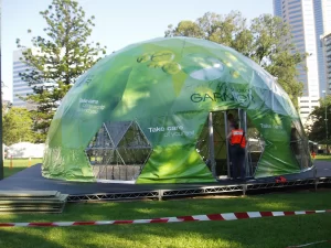 12m Garnier dome. Melbourne International Flower & Garden Show.