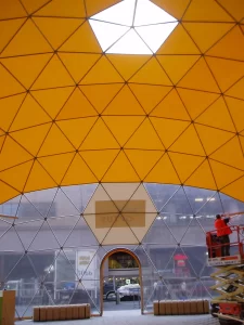 Optus 15m dome. iphone 4 product launch
